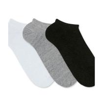 Kit 9 meias femininas soquete algodão lisa modelo casual - Filó Modas