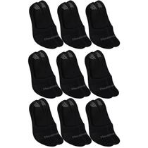 Kit 9 Meias Tipo Sapatilha Hoahi Ideal para Calçados Baixos, Estilo Discreto