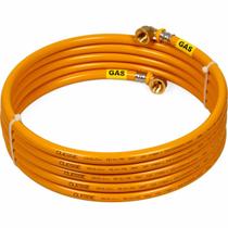 Kit 9 Metros 16mm Tubo PEX GÁS Multicamadas Amarelo + 2 Cotovelos