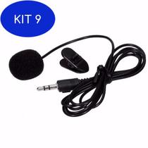 Kit 9 Microfone de Lapela Para Celulares, Pcs e Tablets