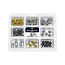 Kit 9 Modelos Presilha Grampo Forro Porta Carros 135 Peças