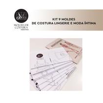 Kit 9 moldes costura lingerie e moda íntima - Marlene Mukai
