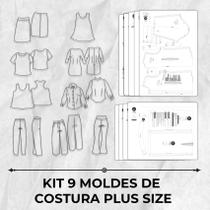 Kit 9 moldes de costura plus size by Marlene Mukai Kit 9 moldes de costura plus size by Marlene Mukai