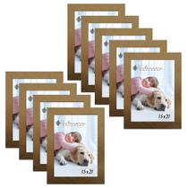 Kit 9 Molduras Porta Retrato 15X21 Dourado