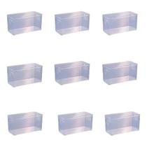 Kit 9 Organizador Multiuso 10x20 Casa Organização Plasútil