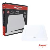 Kit 9 Painéis Led Quadrado Sobrepor 18w Branco Frio Bivolt Kit 9 Painéis Led Quadrado Sobrepor 18w Branco Frio Bivolt