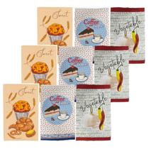 Kit 9 Panos De Copa Estampado Teka Primore 40 x 65 cm