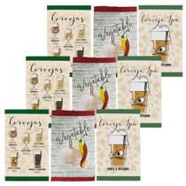 Kit 9 Panos De Copa Estampado Teka Primore 40 x 65 cm Kit 9 Panos De Copa Estampado Teka Primore 40 x 65 cm