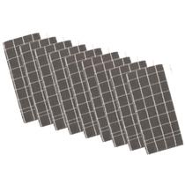 Kit 9 panos de prato teka chef premium atoalhado 100% algodão 45 x 70cm