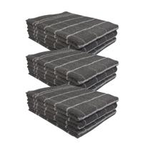 Kit 9 panos de prato teka chef premium atoalhado 100% algodão 45 x 70cm