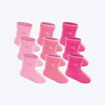 Kit 9 Pares de Meia Cano 5cm Infantil Baby Lupo Kit 9 Pares de Meia Cano 5cm Infantil Baby Lupo