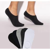 Kit 9 pares de meias sapatilha invisível esportiva masculina