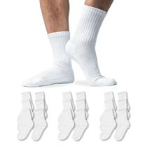 Kit 9 Pares Meia Cano Alto De Treino Fitness