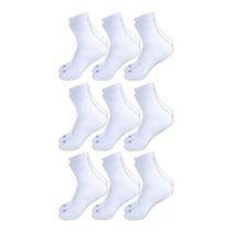 Kit 9 pares meia cano medio hoahi33a38 original premium