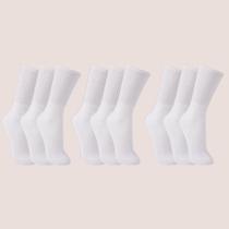 Kit 9 Pares Meia Trifil Cano Alto Algodão Unissex