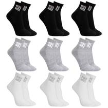 Kit 9 Pares Meias Ecko Unltd Cano Médio Feminino Kit 9 Pares Meias Ecko Unltd Cano Médio Feminino