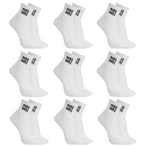 Kit 9 Pares Meias Ecko Unltd Cano Médio Masculino Branca Kit 9 Pares Meias Ecko Unltd Cano Médio Masculino Branca