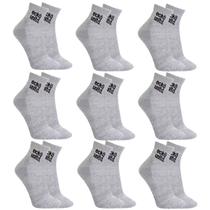 Kit 9 Pares Meias Ecko Unltd Cano Médio Masculino Cinza