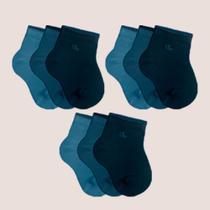 Kit 9 Pares Meias Lupo Masculina Feminina Básica Infantil Kit 9 Pares Meias Lupo Masculina Feminina Básica Infantil