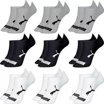 Kit 9 Pares Meias Puma Sapatilha Algodão Cano Baixo Meia Soquete Adulto Masculino Feminino Original Kit 9 Pares Meias Puma Sapatilha Algodão Cano Baixo Meia Soquete Adulto Masculino Feminino Original