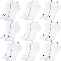 Kit 9 Pares Meias Puma Soquete Cano Curto Baixo Meia Esportiva Academia Algodão Original