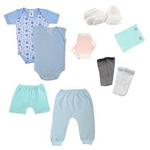 Kit 9 Pcs Roupa Bebe Menina Menino Infantil Conforto Enxoval