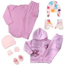 Kit 9 Peças Roupinhas De Bebê Inverno Estiloso Menina Menino