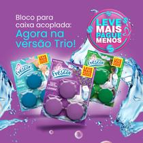 Kit 9 Pedras Pastilha Caixa Acoplada Triplo 45G Novo Frescor