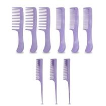 Kit 9 Pentes Grande Médio Fino Ponta Agulha Cabelo Penteado