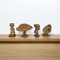 Kit 9 personagens em mdf