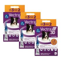 Kit 9 Pipetas Antipulgas Vectra Ceva P/ Cães 10 a 25kg