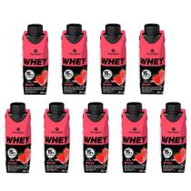 Kit 9 Piracanjuba Bebida Whey Morango 250ml cada