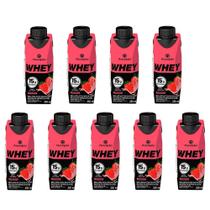 Kit 9 Piracanjuba Bebida Whey Morango 250ml