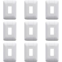 Kit 9 Placa 1 Modulo Vertical 4x2 Tramontina Aria Branco Kit 9 Placa 1 Modulo Vertical 4x2 Tramontina Aria Branco