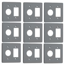 Kit 9 Placa 4x4 1 Posto Redondo + 3 Teclas Silentoque 8535 Kit 9 Placa 4x4 1 Posto Redondo + 3 Teclas Silentoque 8535