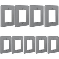 Kit 9 Placa Espelho 4x2 Cinza Silentoque 8503 Pial Kit 9 Placa Espelho 4x2 Cinza Silentoque 8503 Pial