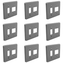 Kit 9 Placas 4x4 1 Posto Duplo + 1 Posto Silentoque 8512