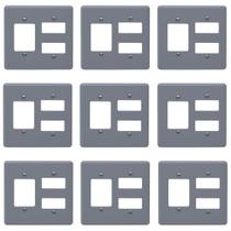 Kit 9 Placas 4x4 5 Módulos Cinza Separados Silentoque 8532 Kit 9 Placas 4x4 5 Módulos Cinza Separados Silentoque 8532