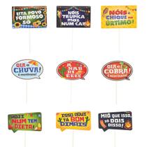 Kit 9 Placas Divertidas Fotos Sortida 19x12 cm