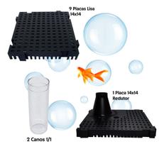 Kit 9 Placas Fundo 14x14 + 1 Placa Torre + 2 Canos 1/1 Kit 9 Placas Fundo 14x14 + 1 Placa Torre + 2 Canos 1/1