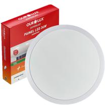 Kit 9 Plafon Painel Redondo Sobrepor 36w 40cm Branco Neutro 4000K Kit 9 Plafon Painel Redondo Sobrepor 36w 40cm Branco Neutro 4000K