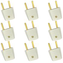 Kit 9 Plug Adaptador 2P Cinza 10A/250V Pial Legrand 51076