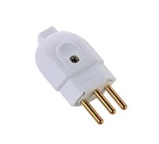 Kit 9 Plugue Macho 2P+T 20 A 250 V Tramontina Branco