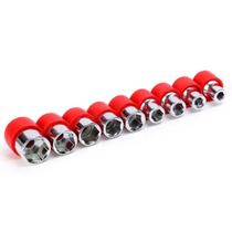Kit 9 Ponteiras Soquetes De Aço P/ Chave 4mm A 8mm