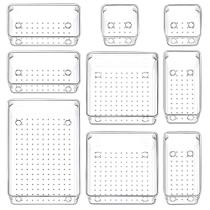 Kit 9 Potes de Acrílico para Cozinha, Escritório, Banheiro Kit 9 Potes de Acrílico para Cozinha, Escritório, Banheiro