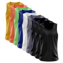 Kit 9 Regatas Nadador Masculina Blusa Dry Academia Camiseta Camisa Treino