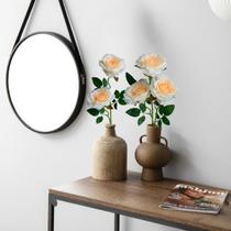 Kit 9 Rosas Artificiais para Arranjos beleza e qualidade Distribuidor Flore Artificial decorativa Cor:Creme Kit 9 Rosas Artificiais para Arranjos beleza e qualidade Distribuidor Flore Artificial decorativa Cor:Creme