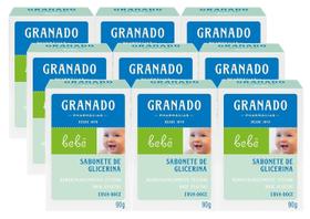 kit 9 Sabonete Granado Bebê Glicerinado com Erva Doce 90G