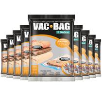 Kit 9 Saco Vácuo Vac Bag Ordene Grande 55x90 Guardar Roupas