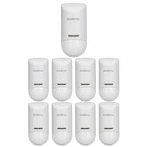 Kit 9 Sensores Alarme Infra Pet 15 Kg Sem Fio Interno IVP 5000 SMART LD Intelbras